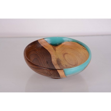 35 cm Fruit Display Plate - Asursis Wood With Epoxy